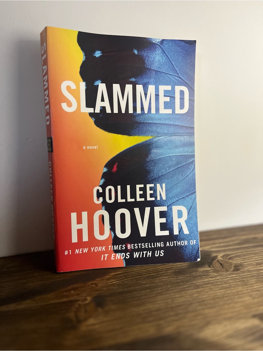 Slammed by Colleen Hoover - Vibrant Blue & Orange Cover
